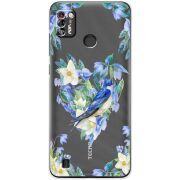 Прозрачный чехол BoxFace Tecno Pop 4 Pro Spring Bird