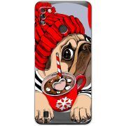 Прозрачный чехол BoxFace Tecno Pop 4 Pro Winter Puggy