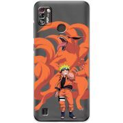 Прозрачный чехол BoxFace Tecno Pop 4 Pro Naruto and Kurama