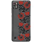 Прозрачный чехол BoxFace Tecno Pop 4 Pro Ethno Ornament