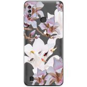 Прозрачный чехол BoxFace Tecno Pop 4 Pro Chinese Magnolia