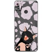 Прозрачный чехол BoxFace Tecno Pop 4 Pro Meow