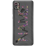 Прозрачный чехол BoxFace Tecno Pop 4 Pro Именной