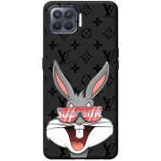 Черный чехол BoxFace OPPO Reno4 Lite looney bunny