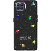 Черный чехол BoxFace OPPO Reno4 Lite Among Us Invisible