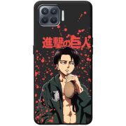 Черный чехол BoxFace OPPO Reno4 Lite Атака Титанов Леви