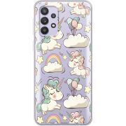 Прозрачный чехол BoxFace Samsung Galaxy A33 (A336) Unicorns