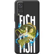 Черный чехол BoxFace Vivo Y31 Fish