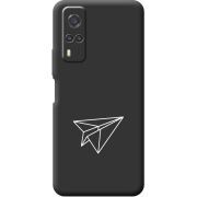 Черный чехол BoxFace Vivo Y31 Paper Plane