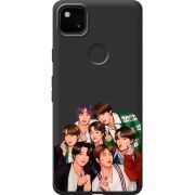 Черный чехол BoxFace Google Pixel 4a BTS