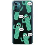 Прозрачный чехол BoxFace Nokia G11 с 3D-глазками HIYA