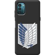 Черный чехол BoxFace Nokia G11 Атака Титанов Крылья Свободы