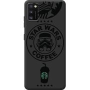 Черный чехол BoxFace Samsung Galaxy A41 (A415) Dark Coffee