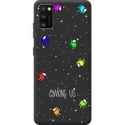 Черный чехол BoxFace Samsung Galaxy A41 (A415) Among Us Invisible
