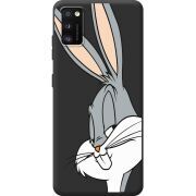 Черный чехол BoxFace Samsung Galaxy A41 (A415) Lucky Rabbit
