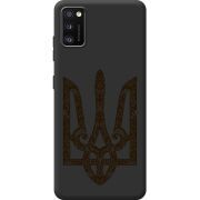 Черный чехол BoxFace Samsung Galaxy A41 (A415) Ukrainian Trident