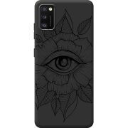 Черный чехол BoxFace Samsung Galaxy A41 (A415) Eye