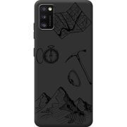 Черный чехол BoxFace Samsung Galaxy A41 (A415) Mountains
