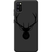 Черный чехол BoxFace Samsung Galaxy A41 (A415) Deer
