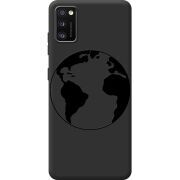 Черный чехол BoxFace Samsung Galaxy A41 (A415) Earth