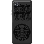 Черный чехол BoxFace Poco X4 Pro 5G Black Coffee