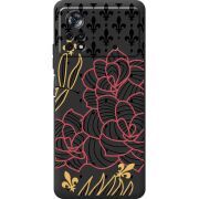 Черный чехол BoxFace Poco X4 Pro 5G FranceFlowers