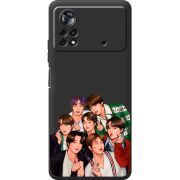 Черный чехол BoxFace Poco X4 Pro 5G BTS