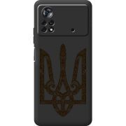 Черный чехол BoxFace Poco X4 Pro 5G Ukrainian Trident