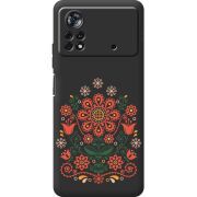Черный чехол BoxFace Poco X4 Pro 5G Ukrainian Ornament