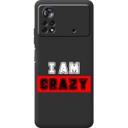 Черный чехол BoxFace Poco X4 Pro 5G I'm Crazy