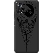 Черный чехол BoxFace Poco X4 Pro 5G Hugin and Munin