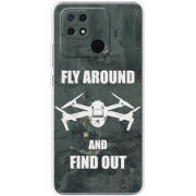 Чехол BoxFace Xiaomi Redmi 10C Дрон Fly Around