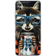 Чехол BoxFace Xiaomi Redmi 10C Енот с банкой