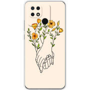Чехол BoxFace Xiaomi Redmi 10C Flower Hands