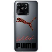 Прозрачный чехол BoxFace Xiaomi Redmi 10C Wild Cat