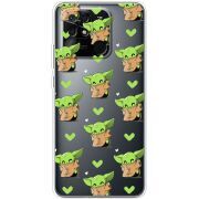 Прозрачный чехол BoxFace Xiaomi Redmi 10C Pattern Baby Yoda