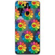 Прозрачный чехол BoxFace Xiaomi Redmi 10C Hippie Flowers