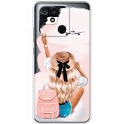 Прозрачный чехол BoxFace Xiaomi Redmi 10C Travel Girl
