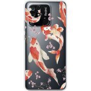 Прозрачный чехол BoxFace Xiaomi Redmi 10C Japanese Koi Fish