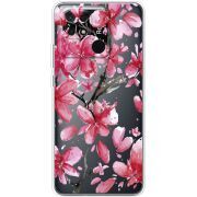 Прозрачный чехол BoxFace Xiaomi Redmi 10C Pink Magnolia