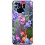 Прозрачный чехол BoxFace Xiaomi Redmi 10C Flamingo