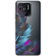 Прозрачный чехол BoxFace Xiaomi Redmi 10C Feathers