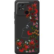 Черный чехол BoxFace Xiaomi Redmi 10C 3D Ukrainian Muse