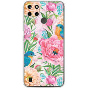 Чехол BoxFace Realme C21Y Birds in Flowers