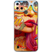 Чехол BoxFace Realme C21Y Yellow Girl Pop Art