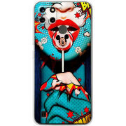 Чехол BoxFace Realme C21Y Girl Pop Art
