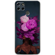 Чехол BoxFace Realme C21Y Exquisite Purple Flowers