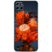 Чехол BoxFace Realme C21Y Exquisite Orange Flowers