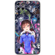 Чехол BoxFace Realme C21Y Overwatch D.VA