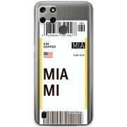 Прозрачный чехол BoxFace Realme C21Y Ticket Miami